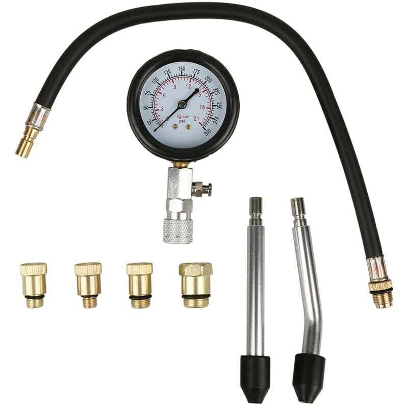 Compression Tester Kit Compatible with Car Motorcycle Outboard Chainsaw Snowmobile Gasoline Engine