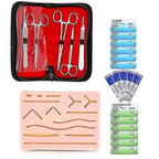 Complete Suture Kit for Students, Including Silicone Suture Pad and Suture Tool Practice Suture Kit