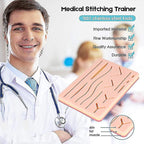 Complete Suture Kit for Students, Including Silicone Suture Pad and Suture Tool Practice Suture Kit