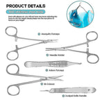 Complete Suture Kit for Students, Including Silicone Suture Pad and Suture Tool Practice Suture Kit