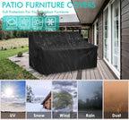 Sofa Cover Waterproof, 4-Seater Outdoor Sofa, Heavy Duty Deep Lounge, Large Garden Furniture with Air Vent