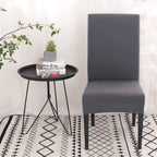 Stretch Chair Covers Set of 4 or 6, Removable Washable Slipcovers for Dining Chairs, Grey Pack of 6, for Home \u0026 Hotel Decoration