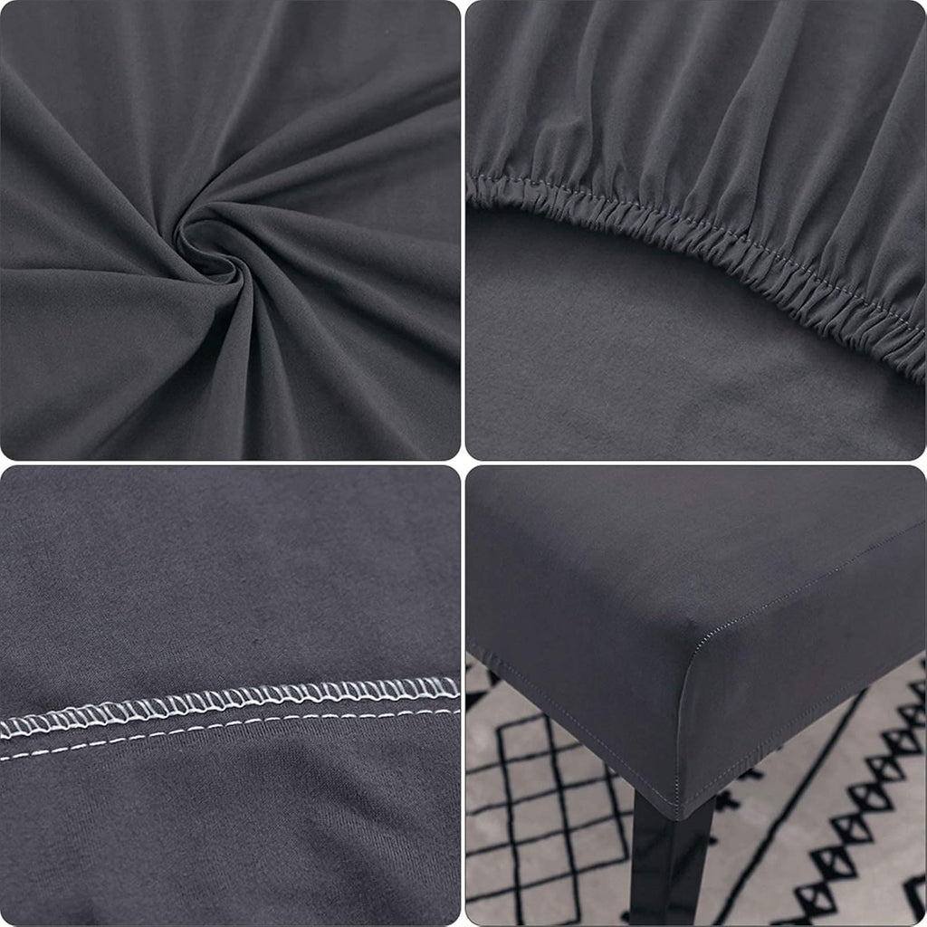 Stretch Chair Covers Set of 4 or 6, Removable Washable Slipcovers for Dining Chairs, Grey Pack of 6, for Home \u0026 Hotel Decoration