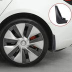 Tesla Model 3 Mud Guards Set of 4 Front and Rear Fenders White Compatible with Tesla