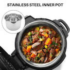 Stainless Steel Pressure Cooker Inner Pot 6L Compatible with Rice Cooker