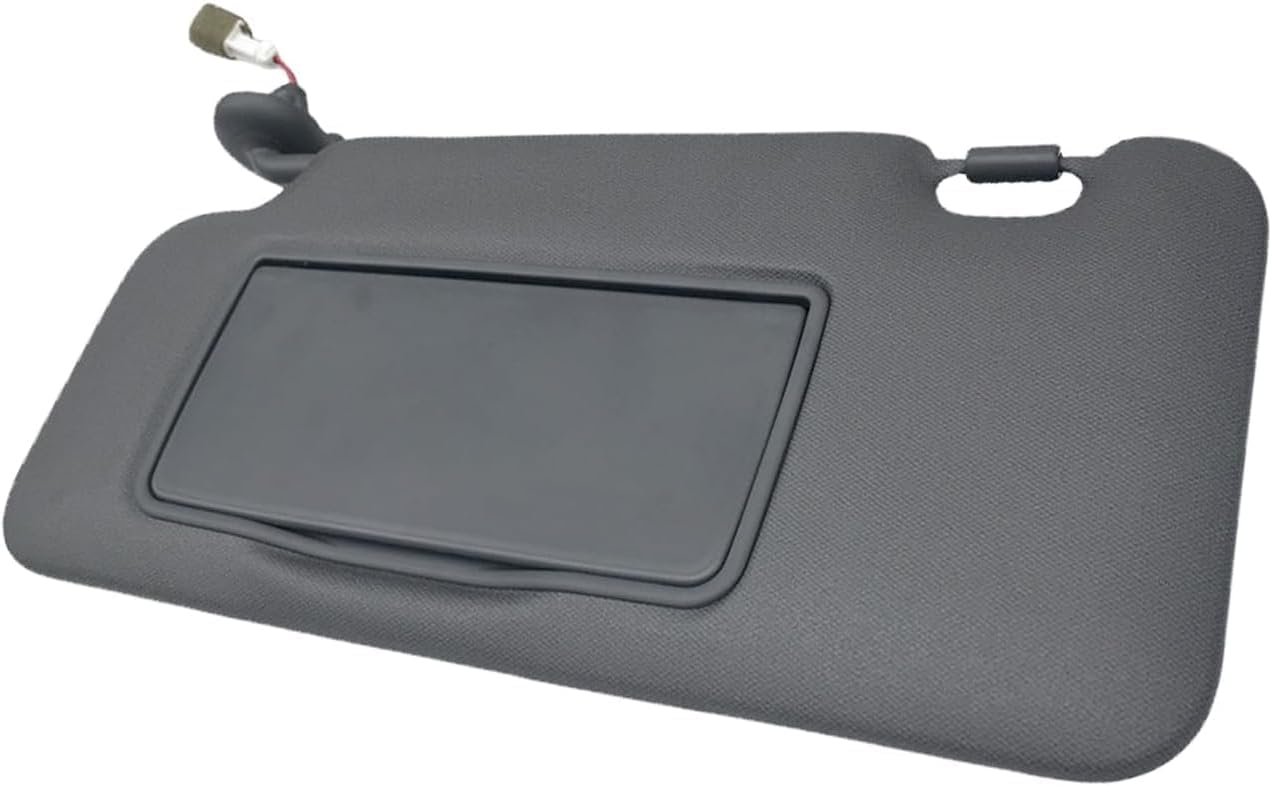 Sun Visor with Lights, with Mirror LH Driver Side Left Gray Interior Compatible with Honda HR-V EX-L EX LX Sport 2016-2022 Replace 83280-T7W-A12ZA, 83280T7WA12ZA