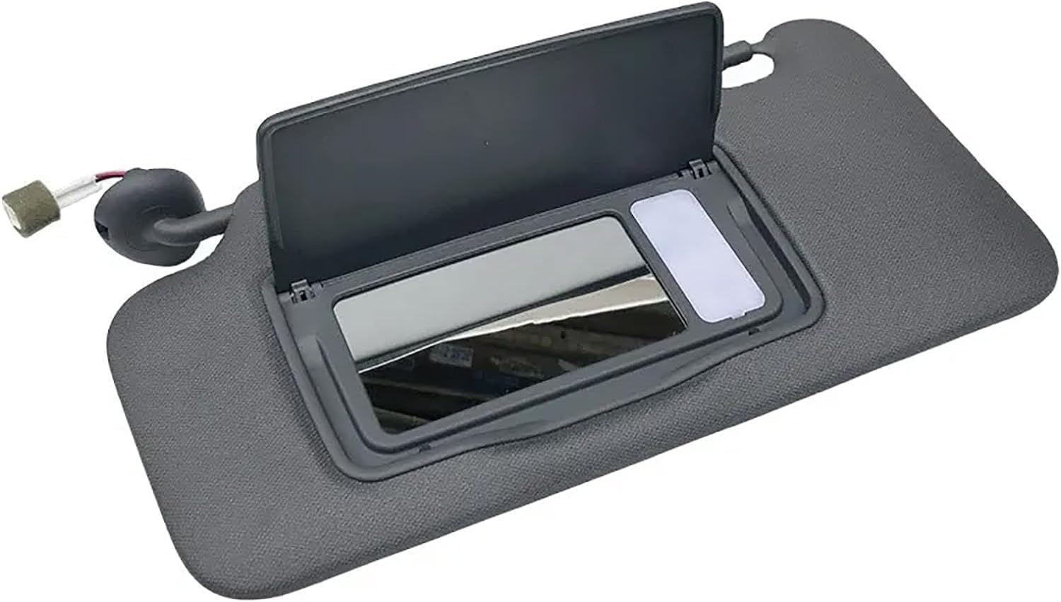 Sun Visor with Lights, with Mirror LH Driver Side Left Gray Interior Compatible with Honda HR-V EX-L EX LX Sport 2016-2022 Replace 83280-T7W-A12ZA, 83280T7WA12ZA