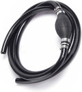 Fuel Line Hose for Outboard, Nylon Braid 5/16 Inch Fuel Line Hose with Hand Pump Bulb, 6 FT Long Boat RVs Tractor Fuel Line Assembly