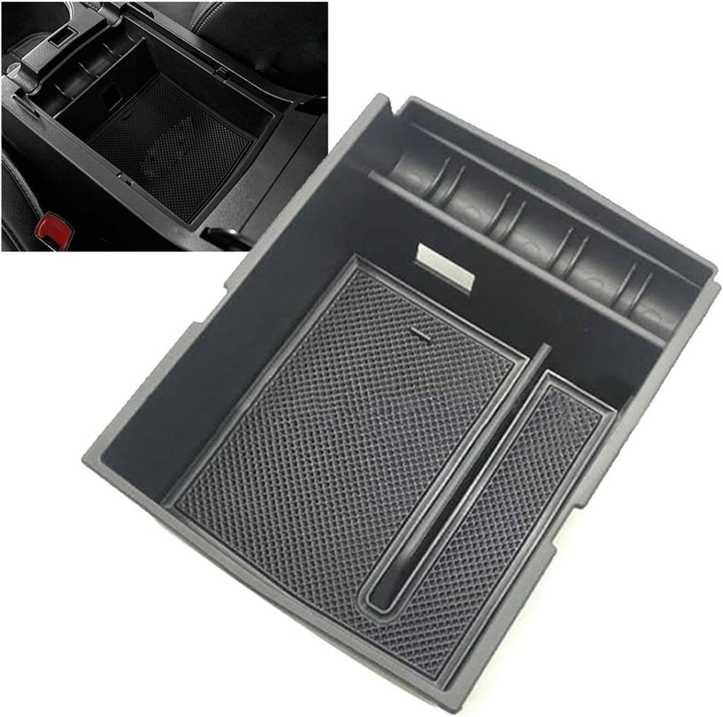 1pc Car Center Console Armrest Organizer Storage Box Tray Insert Black Fit for Subaru Outback 2015-2019 Auto Storage Tray LiMePng