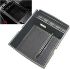 1pc Car Center Console Armrest Organizer Storage Box Tray Insert Black Fit for Subaru Outback 2015-2019 Auto Storage Tray LiMePng