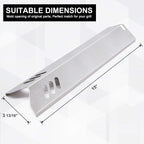 Heat Tents for Dynaglo Dyna-Glo DGF493BNP, Backyard Grill BY13-101-001-12 BY14-101-001-02, BHG BH13-101-099-01 BH15-101-099-02 GBC1562W Grills, 4-Pack Heat Plates Heat Shields