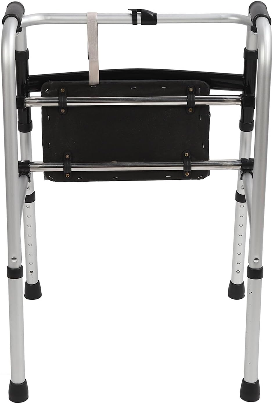 gernie Walker Rest Seat, Universal Seat for Rollator, Load Bearing Attachable Seat for Folding Walker with Non Slip Fixed Buckle, Portable Extra Wide Handicapped Walker Attachable Seat