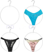 20PCS Thong Underwear Display Ring Hanger 12", Plastic Round Circle Loop Hook Bikini Swimwear Lingerie Brief Display Hoop Rack Holder
