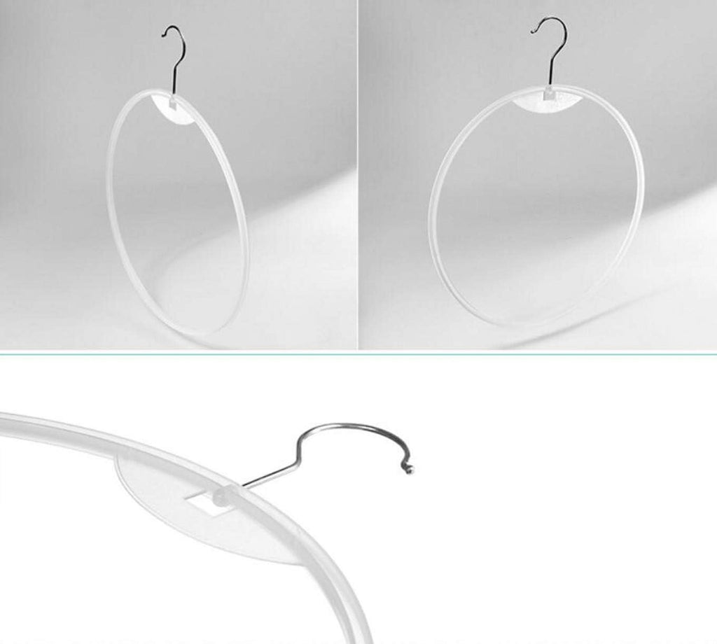 20PCS Thong Underwear Display Ring Hanger 12", Plastic Round Circle Loop Hook Bikini Swimwear Lingerie Brief Display Hoop Rack Holder