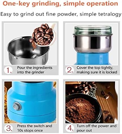 Multifunction Smash Machine Grinder, Ultra Fine Dry Food Grinder, Electric High-Speed Kitchen Mill for Spice/Herb/Cereal/Beans/Pet Food.