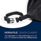 Wheelchair Pouch Wheelchair Bag Waterproof Large Wheelchair Accessories Bags to Hang on Back and Wheelchair Backpack Storage Bag