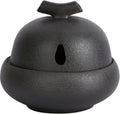 Matte Glaze Garlic Keeper for Counter Countertop Storage Ceramic Jars Garlic Holder Give it to a Friend Who Owns a Restaurant Garlic Container, Black, djdrtjtydkjtyk45154854
