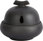 Matte Glaze Garlic Keeper for Counter Countertop Storage Ceramic Jars Garlic Holder Give it to a Friend Who Owns a Restaurant Garlic Container, Black, djdrtjtydkjtyk45154854