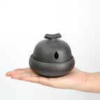 Matte Glaze Garlic Keeper for Counter Countertop Storage Ceramic Jars Garlic Holder Give it to a Friend Who Owns a Restaurant Garlic Container, Black, djdrtjtydkjtyk45154854