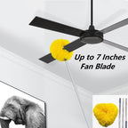 Ceiling Fan Cleaner Duster with Extension Pole Long Duster Handle Reusable Microfiber Ceiling Fan Blade Cleaner Duster with Extension Pole for Cleaning Fan Door Window Furniture Walls