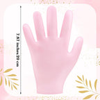 2 Pairs Silicone Gloves for Dry Cracked, Silicone Moisturizing Gloves for Women, Hand Care Silicone Gloves, Spa Gel Gloves Hand Care After Pedicure Silicone Gloves - Pink & White