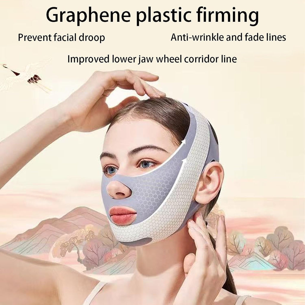 V Line Lifting Mask Chin Strap For Sleeping Reusable，Face Lift Tape Face Slimmer For Women，Jaw Trainer（Pink. Black. Blue）Variety Of Options.(Pink,2PCS)