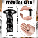 50 Pack M6 x 16 mm Rack Mount Cage Nuts, Screws and Washers Stainless Steel Black Server Rack Screws Square Insert Nuts for Audio Server Console Mounting Routers, Shelves, Enclosures, Cabinets