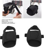 2PCS Wheelchair Shoe Holders, Oxford Wheelchair Anti-Fall Restraint Shoes Support with Fixed Straps for Elderly Patient Recovery
