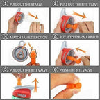 Kids Bite Valves Fit All Camel Bak Eddy Kids Bottle Straws
