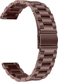 Band For Galaxy Watch 3 41mm Mystic Bronze, Solid Stainless Steel Watchband Quick Release Strap Women Wristband For Samsung Galaxy Watch3 41mm Smartwa