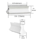 Guitar Slide Metal Steel Tone-bar,with Celluloid And Stainless Steel Metal Thumb & Finger Picks Ple