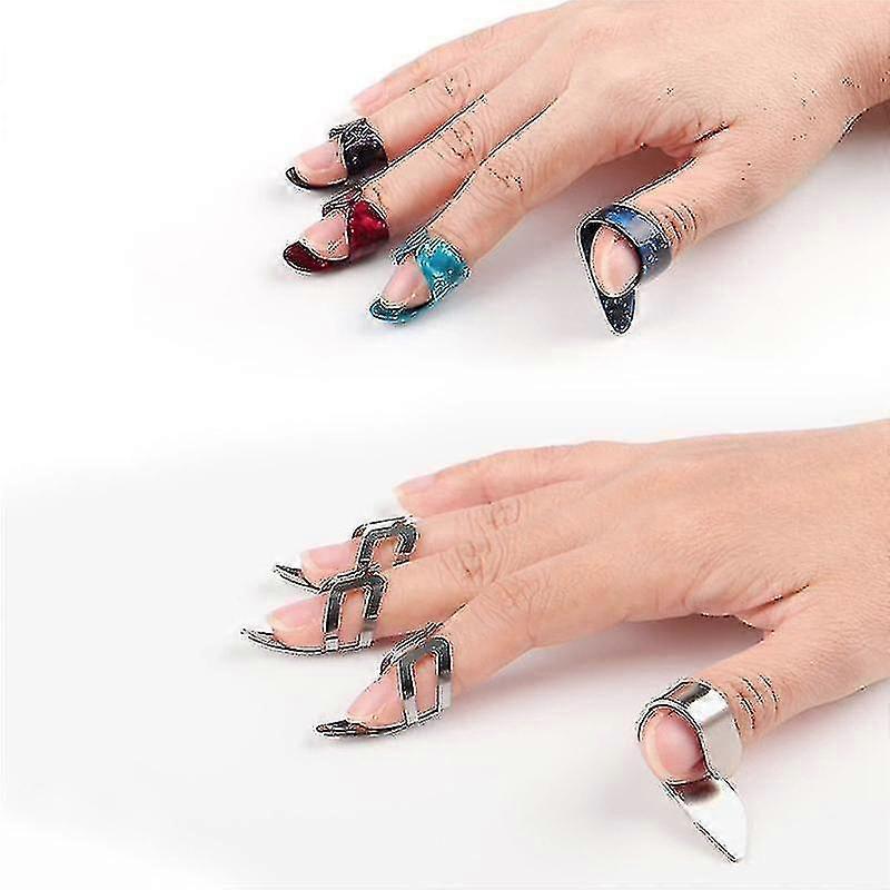 Guitar Slide Metal Steel Tone-bar,with Celluloid And Stainless Steel Metal Thumb & Finger Picks Ple