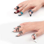 Guitar Slide Metal Steel Tone-bar,with Celluloid And Stainless Steel Metal Thumb & Finger Picks Ple