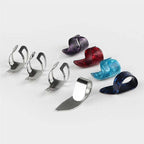 Guitar Slide Metal Steel Tone-bar,with Celluloid And Stainless Steel Metal Thumb & Finger Picks Ple