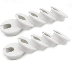 2" Desk Grommet(10 Pack), Wire Cable Hole Cover Plastic Wire Organizers for Office PC Computer Desk Cord Management (White)