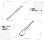 2 Sets Eyeglass Replacement Temples with Nose Pads Fit Glasses Repair Kit Includes Screws Washers Screwdriver of Durable Transparent Arms for Eyewear