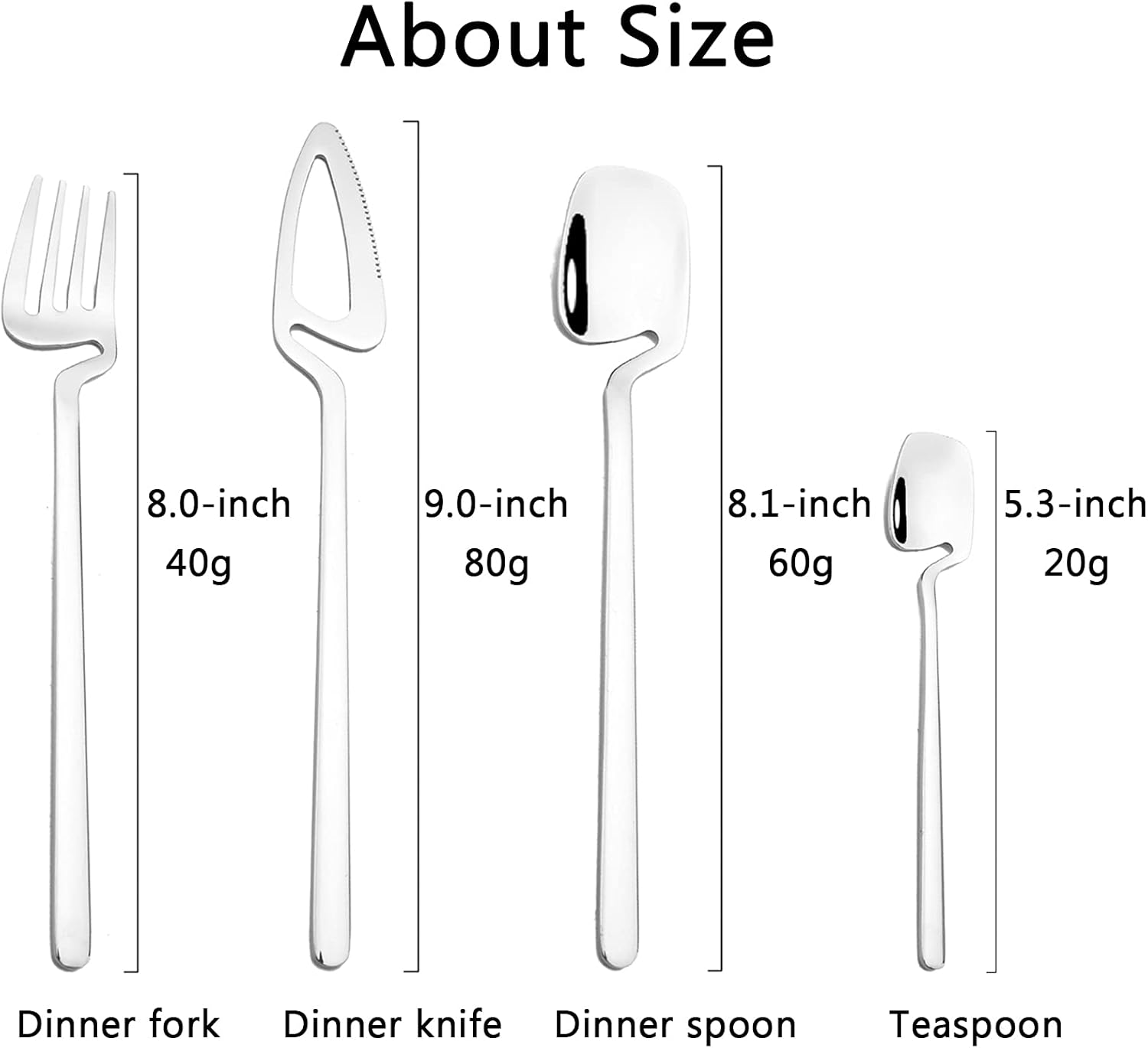 Hangable Silverware Set 32-Piece, 304 Stainless Steel Set for 8, Mirror Polished, Flatware Set, Cutlery Set, Forks and Spoons Set, Dishwasher Safe - Black