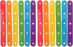 Wooden Lolly Sticks Craft Popsicle Sticks Craft Sticks Ice Cream Sticks with Holes DIY Crafts 50PCS (Colorful)