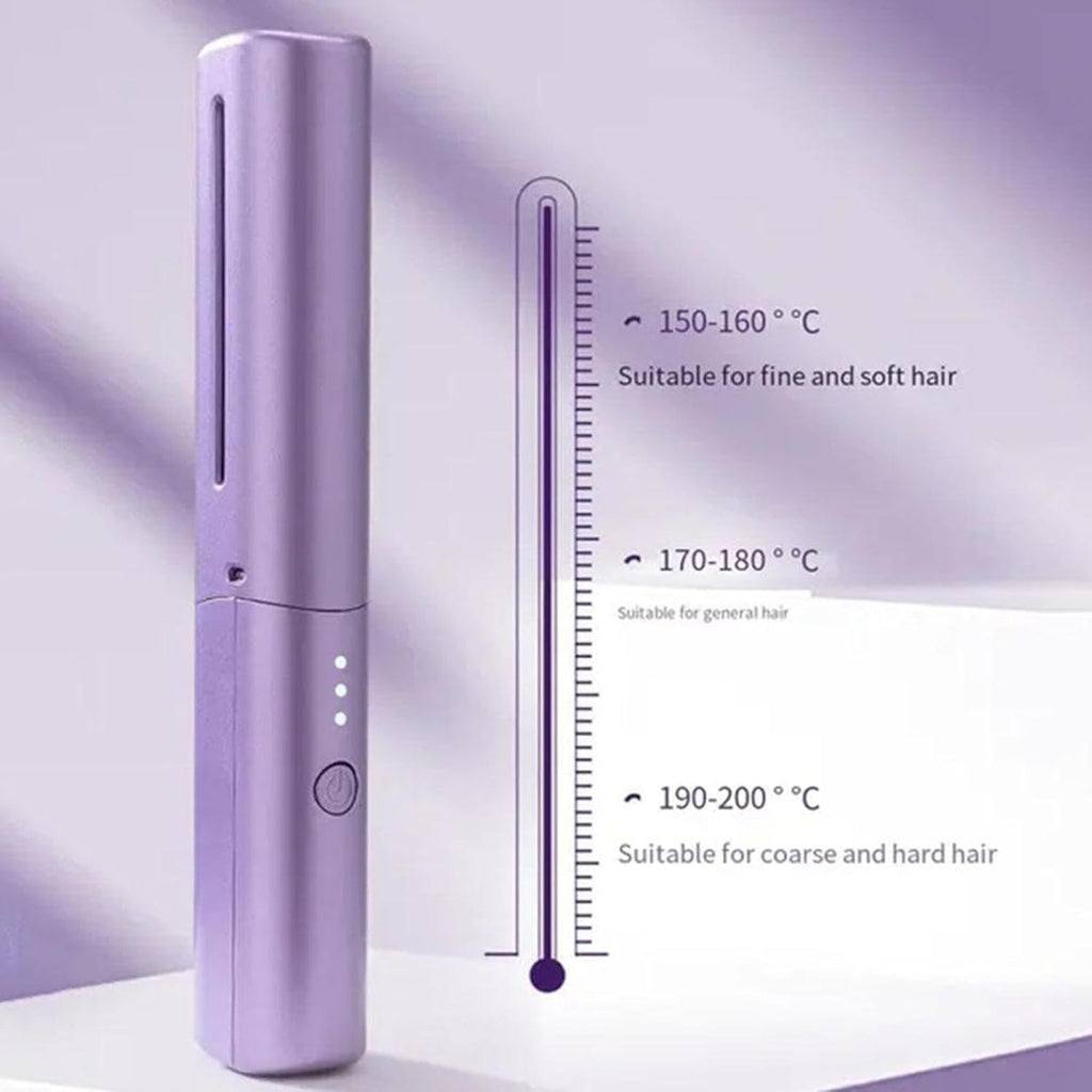 5pcs 3-in-1 Hair Straightener, Curling and Split End Remover Device - Pro Hair Trimmer for Dry, Damaged, Brittle Small Hair With Cord (C)