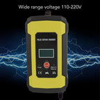 Pulse Repair Charger, Car Battery Charger Flame Resistant for Battery (US Plug)
