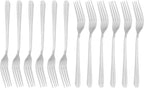 Heavy Weight Dinner Fork Set, 18-0 Stainless Steel 12-Piece, 7 Inches Table Forks