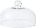 9 Inch Clear Glass Cake Dome, Home Kitchen Food Cover Pastry Display Stand Cheese Pudding Dome Cake Fresh Keeping Cover(Size:23cm)
