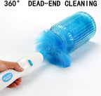 Hurricane 360 Electric Feather Spin Duster Feather Duster Adjustable Electric Dirt Dust Brush Removing Dust in One Spin Cleaning Accessories Home Office, Use Battery