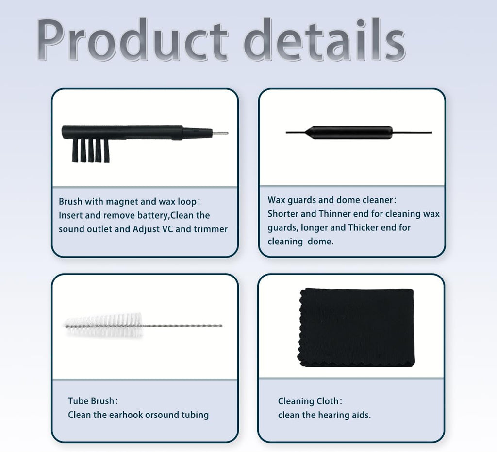 GN Cerustop Wax Guards PN 20439700 Filters for Resound/phonak/Unitron/Resound/Beltone/Widex Heaing Aids with Cleaning Brush Tools Kit and Carry Case-3packs