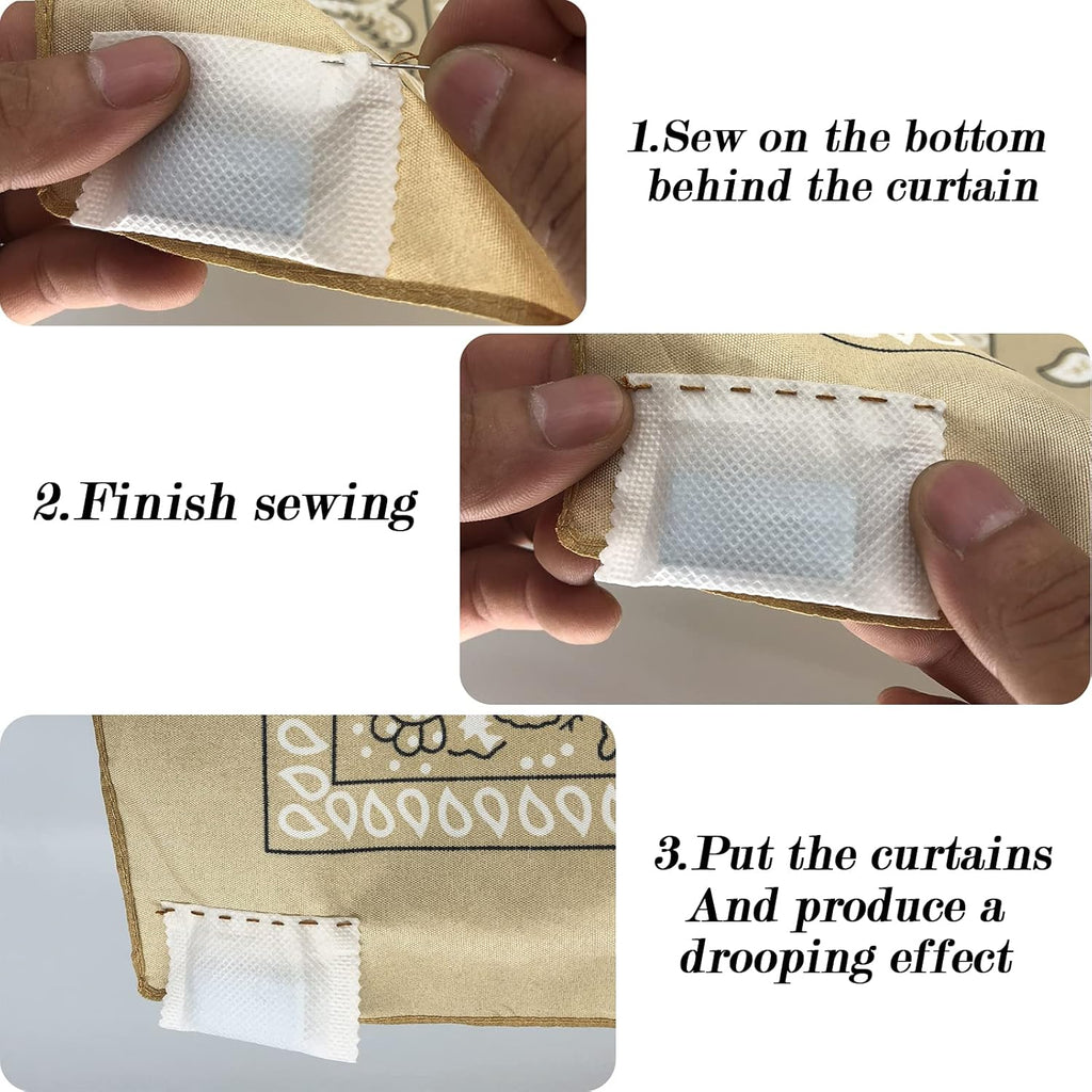 25 Curtain Weights, Bottom Curtains Lead to Weight, Cloth Curtain Weights for Home Curtains and Tablecloths Shower Curtains Cloth Mosquito Nets, Accessories for Signs, 15g Each (55x30 mm)