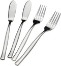 8-Piece Stainless Steel Fish Forks and Knives, Serving Set