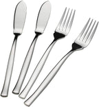 8-Piece Stainless Steel Fish Forks and Knives, Serving Set