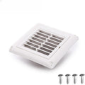 4" Louvered Vent Cover Stops Birds Nesting for Outside Dryer Exhaust Air Vent Cover with 4 Screws for Easy Installation