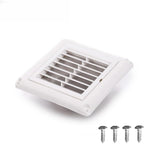 4" Louvered Vent Cover Stops Birds Nesting for Outside Dryer Exhaust Air Vent Cover with 4 Screws for Easy Installation