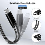 USB C Splitter, Dual USB C Headphones and Charger Adapter with PD 60W Fast Charging for iPhone 16/16Pro/16Pro Max, Pixel 8 7 6XL,Samsung Galaxy S25 S24 S23 S22+ Note 20 and More